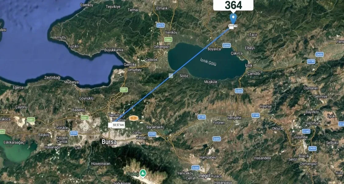 Agricultural Land for Sale in Iznik City – Bursa Province | L364