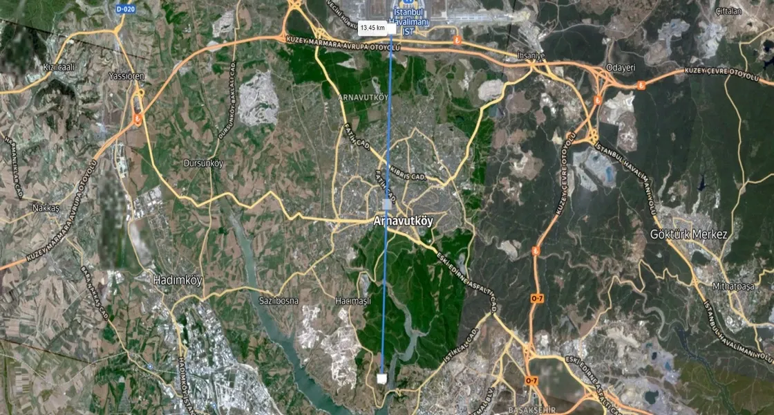 Land for sale in Arnavutköy, Hacımaşlı, suitable for residential + commercial licensing | L353
