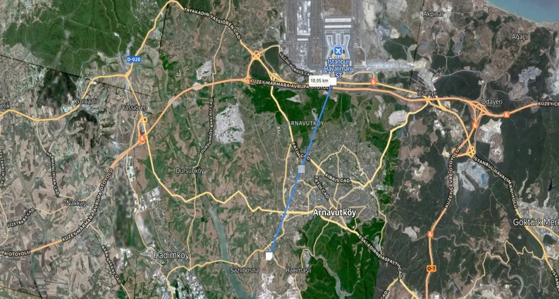 Prime Land Plot for Sale in Arnavutköy, Hacımaşlı, Istanbul | L356