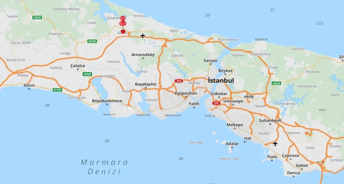 Tourist-commercial land with a license for sale in Arnavutkoy, in Baklalı | L222